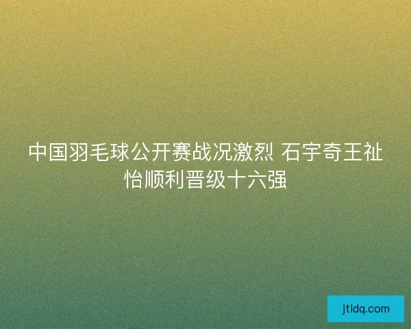 中国羽毛球公开赛战况激烈 石宇奇王祉怡顺利晋级十六强